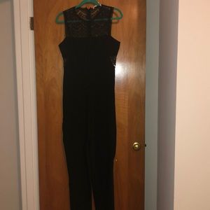 Rachel Roy Jumpsuit with Lace Side Cutouts